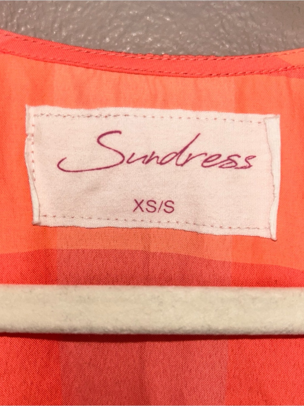 revolve SUNDRESS Vibrant Pink & Orange Puffy Sleeve romper - Picture 5 of 5